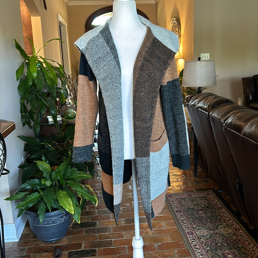 Max Studio Open Front Cardigan Szs - image 2